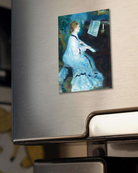 Magnes Kobieta przy fortepianie Pierre-Auguste Renoir