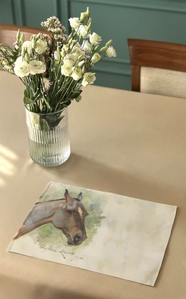 Podkładka na stół Szarża na baterie rosyjskie pod Stoczkiem Wojciech Kossak