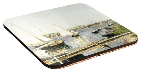 Podkładka pod kubek Żaglówki w Argenteuil Gustave Caillebotte