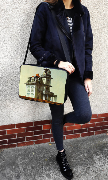 Torba na ramię Dom przy torach kolejowych Edward Hopper