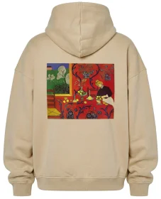 Bluza oversize Harmonia w czerwieni Henri Matisse