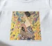Koszulka z nadrukiem Dama z wachlarzem Gustav Klimt