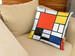 Poduszka Kompozycja w czerwieni, żółci, błękicie i czerni Piet Mondrian