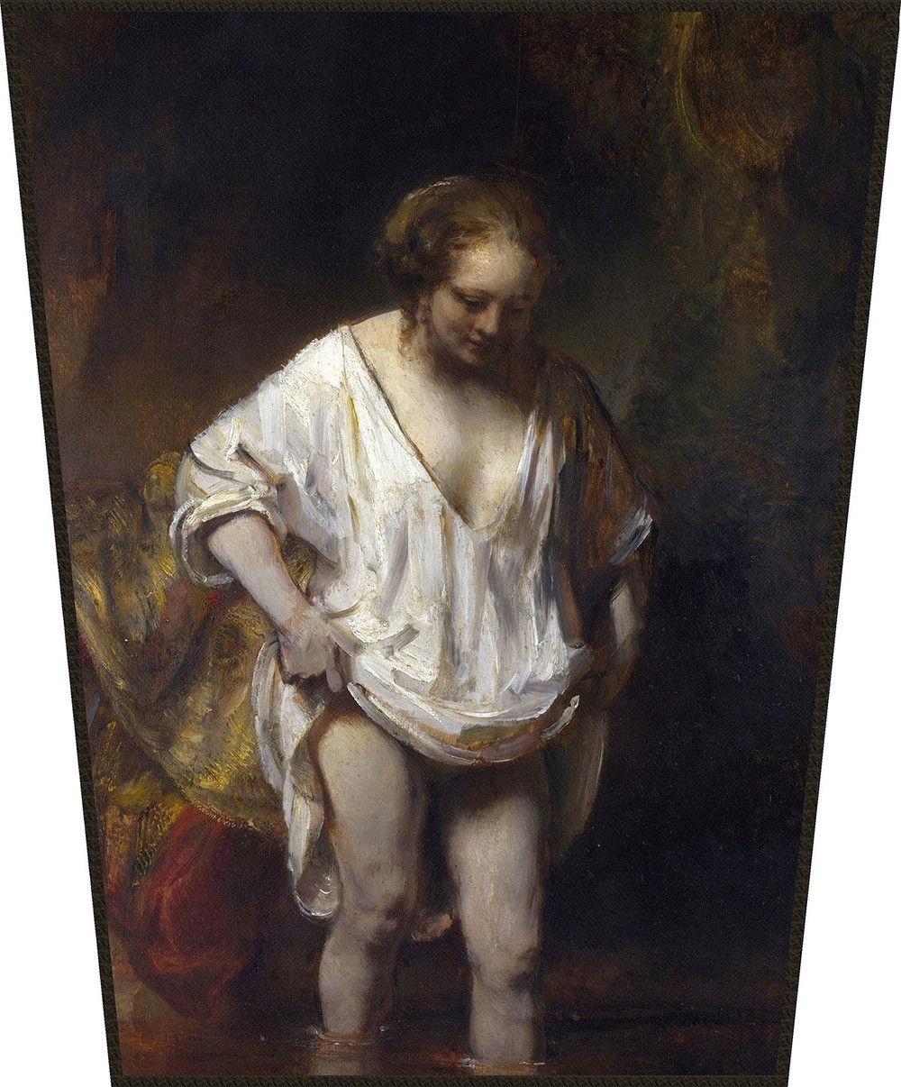 Ekran Hendrickje kąpiąca się w rzece Rembrandt