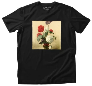 Koszulka z naszywką Peonie (maki) Anna Bilińska-Bohdanowiczowa