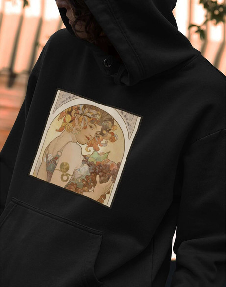 Bluza z naszywką Fruit (Owoc) Alfons Mucha