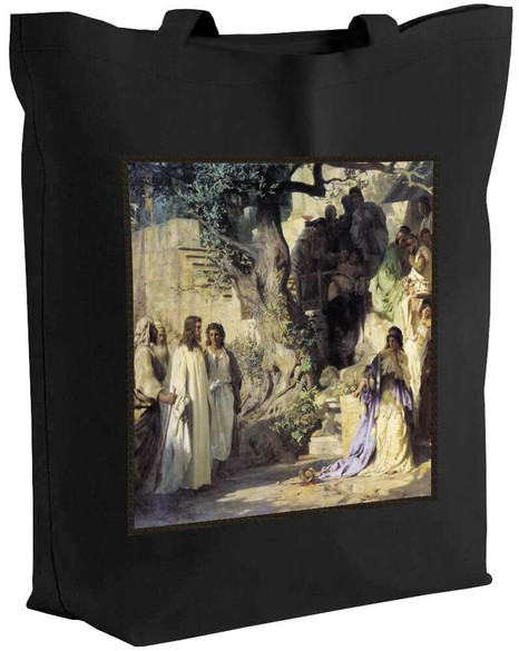 Torba z naszywką Chrystus i jawnogrzesznica Henryk Siemiradzki