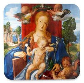 Podkładka pod kubek Madonna i Dzieciątko z czyżykiem Albrecht Dürer