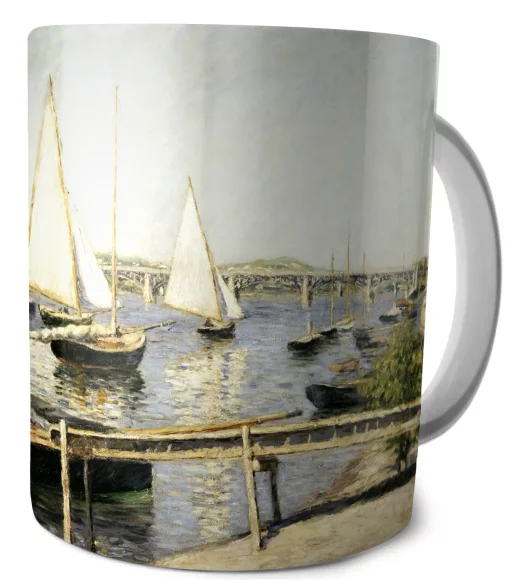 Kubek Żaglówki w Argenteuil Gustave Caillebotte