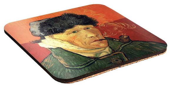 Podkładka pod kubek Autoportret z zabandażowanym uchem Vincent Van Gogh