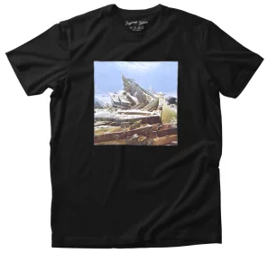 Koszulka z naszywką Morze lodu Caspar David Friedrich