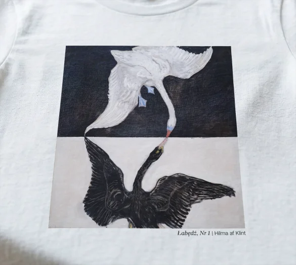 Koszulka z nadrukiem Łabędź, Nr 1 Hilma af Klint