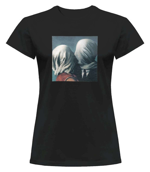 Bluzka damska L z naszywką Kochankowie René Magritte