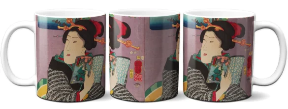 Kubek Krajobrazy i piękności Utagawa Kuniyoshi