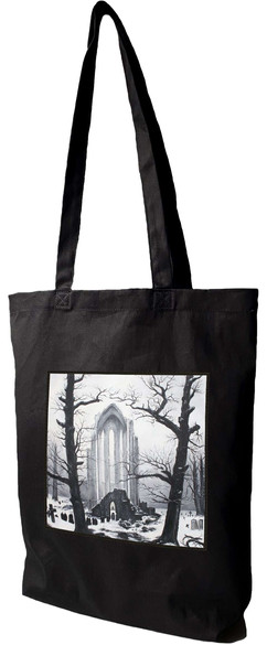 Torba z naszywką Cmentarz w śniegu Caspar David Friedrich