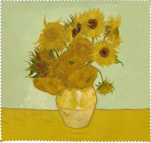 Ściereczka do okularów Martwa natura: wazon z piętnastoma słonecznikami Vincent Van Gogh