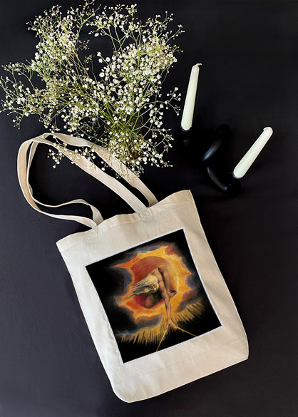 Torba z naszywką Urizen stwarzający świat William Blake