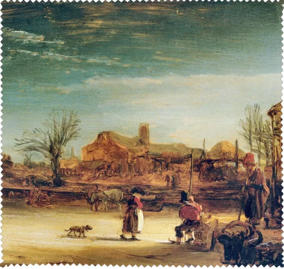 Ściereczka do okularów Zimowy pejzaż Rembrandt