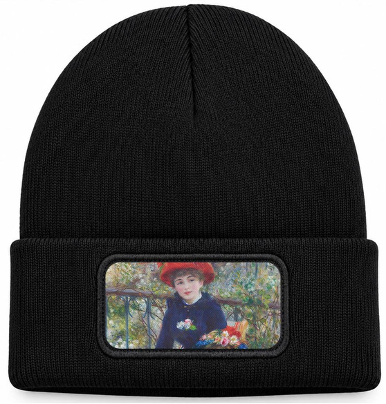 Czapka zimowa Dwie siostry (na tarasie) Pierre-Auguste Renoir – czarna