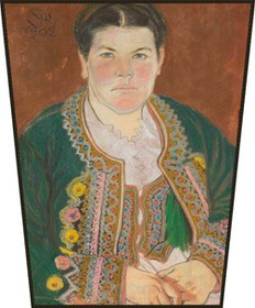 Ekran Portret żony w serdaku Stanisław Wyspiański