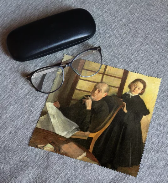 Ściereczka do okularów Henri Degas i jego siostrzenica Lucie Degas Edgar Degas