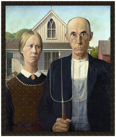 Naszywka American Gothic Grant Wood