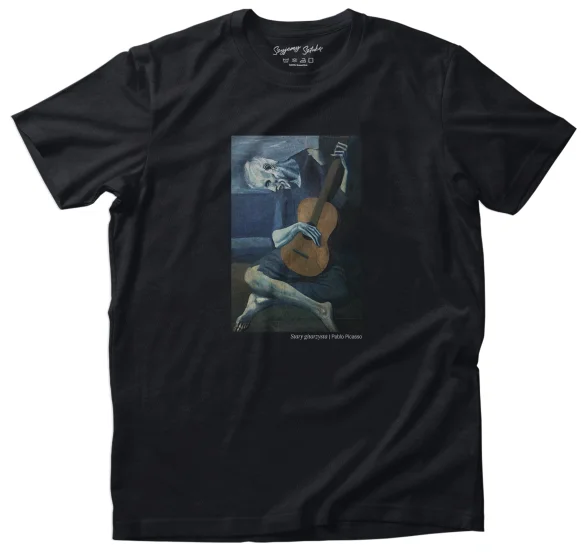 Koszulka z nadrukiem Stary gitarzysta Pablo Picasso