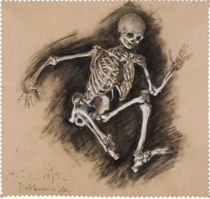 Ściereczka do okularów Studium szkieletu Władysław Podkowiński