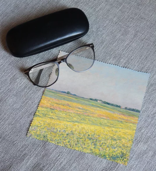 Ściereczka do okularów Równina Gennevilliers, żółte pola Gustave Caillebotte