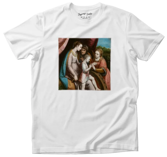 Koszulka z naszywką Mistyczne zaślubiny świętej Katarzyny Sofonisba Anguissola