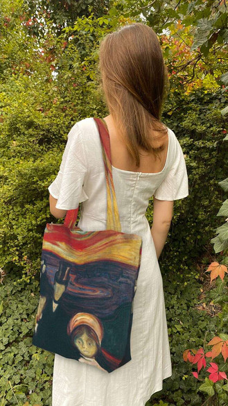 Torba na ramię shopper Anxiety (Lęk) Edvard Munch
