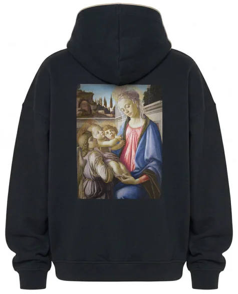 Bluza oversize Madonna, dziecko i 2 anioły Sandro Botticelli