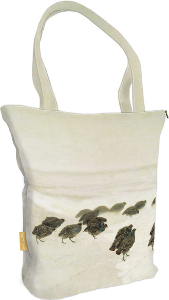 Torba na ramię shopper Kuropatwy na śniegu Józef Chełmoński