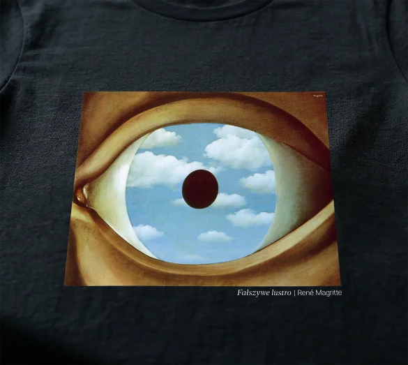 Bluzka damska Fałszywe lustro René Magritte