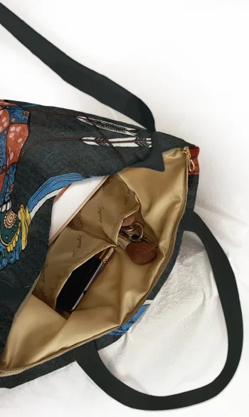 Torba na ramię shopper Bitwa pod Shijō Nawate Utagawa Kuniyoshi