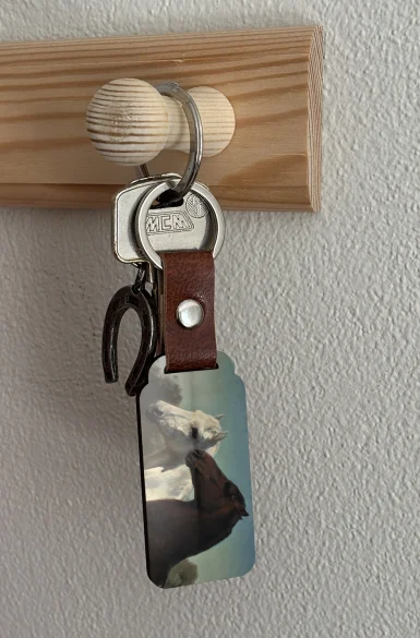 Brelok Dwa konie Rosa Bonheur