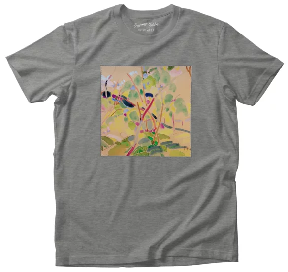 Koszulka z naszywką Krajobraz z drzewami w pobliżu Pretzfeld Curt Herrmann