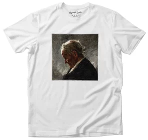 Koszulka z naszywką Profil siwego staruszka Józef Mehoffer