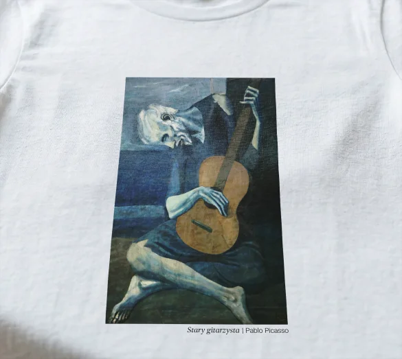 Koszulka z nadrukiem Stary gitarzysta Pablo Picasso