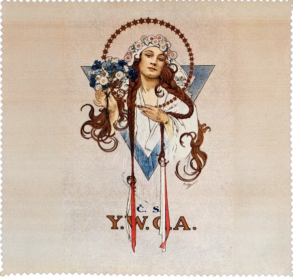 Ściereczka do okularów Plakat C.S./ Y.W.C.A Alfons Mucha
