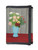 Still life of flowers in a blue vase