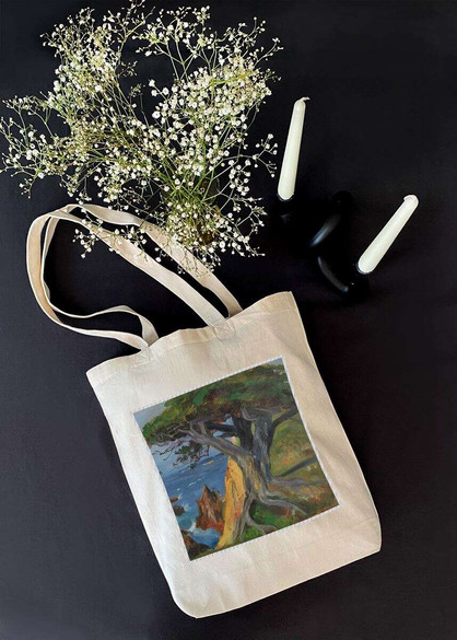 Torba z naszywką Pejzaż z Monterey Wojciech Kossak