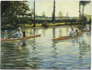 Podkładka na stół Rejs łodzią na rzece Yerres Gustave Caillebotte
