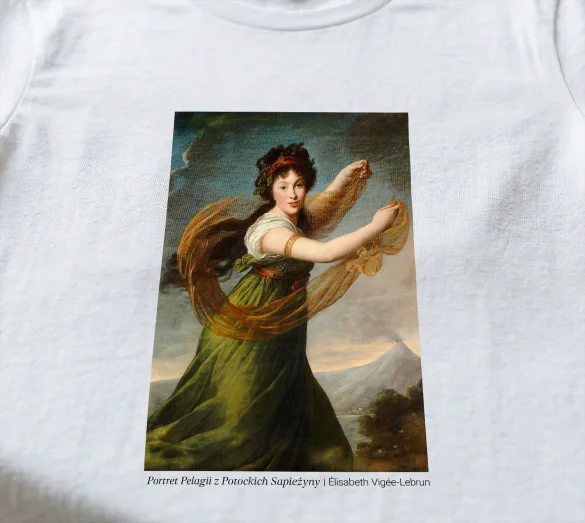Koszulka z nadrukiem Portret Pelagii z Potockich Sapieżyny Élisabeth Vigée-Lebrun