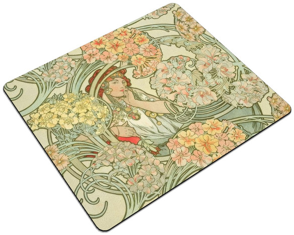 Podkładka Langage des fleurs (Język kwiatów) Alfons Mucha 24x19cm