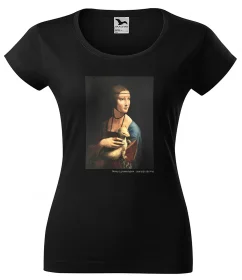 Bluzka damska Dama z gronostajem Leonardo da Vinci