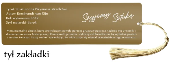 Zakładka do książki Straż nocna Rembrandt