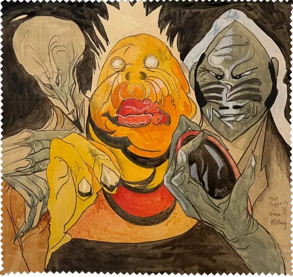 Ściereczka do okularów Azot, Fosfór i Arsen Witkacy