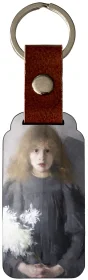 Brelok Dziewczyna z chryzantemami Olga Boznańska