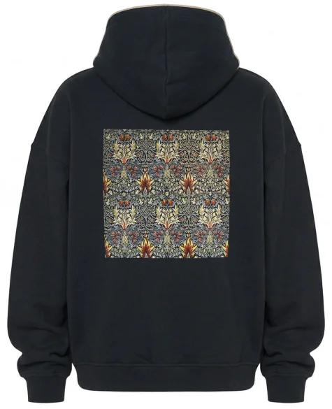 Bluza oversize Główka węża William Morris